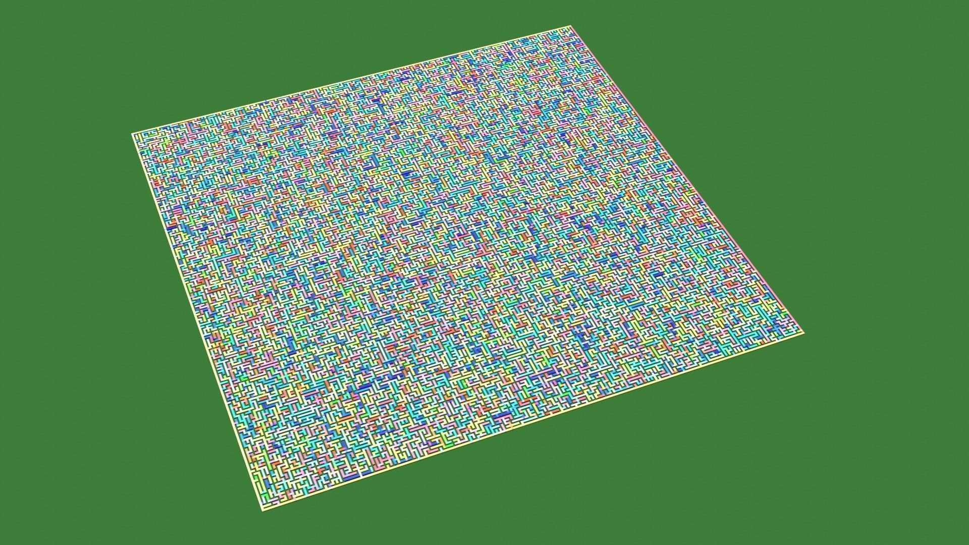 Low Poly Colorful smart maze 301x301 Low-poly 3D model_7