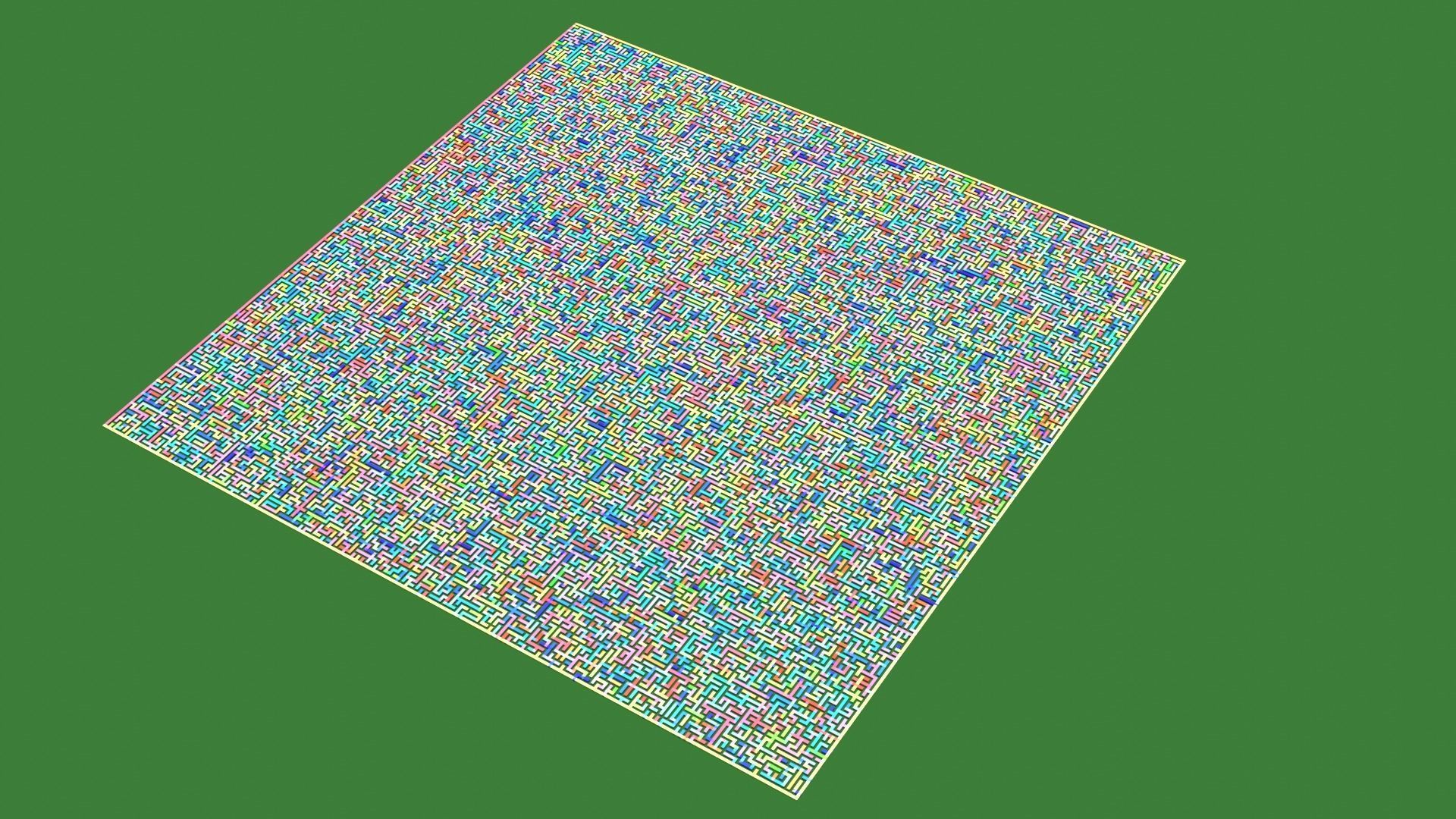 Low Poly Colorful smart maze 301x301 Low-poly 3D model_15