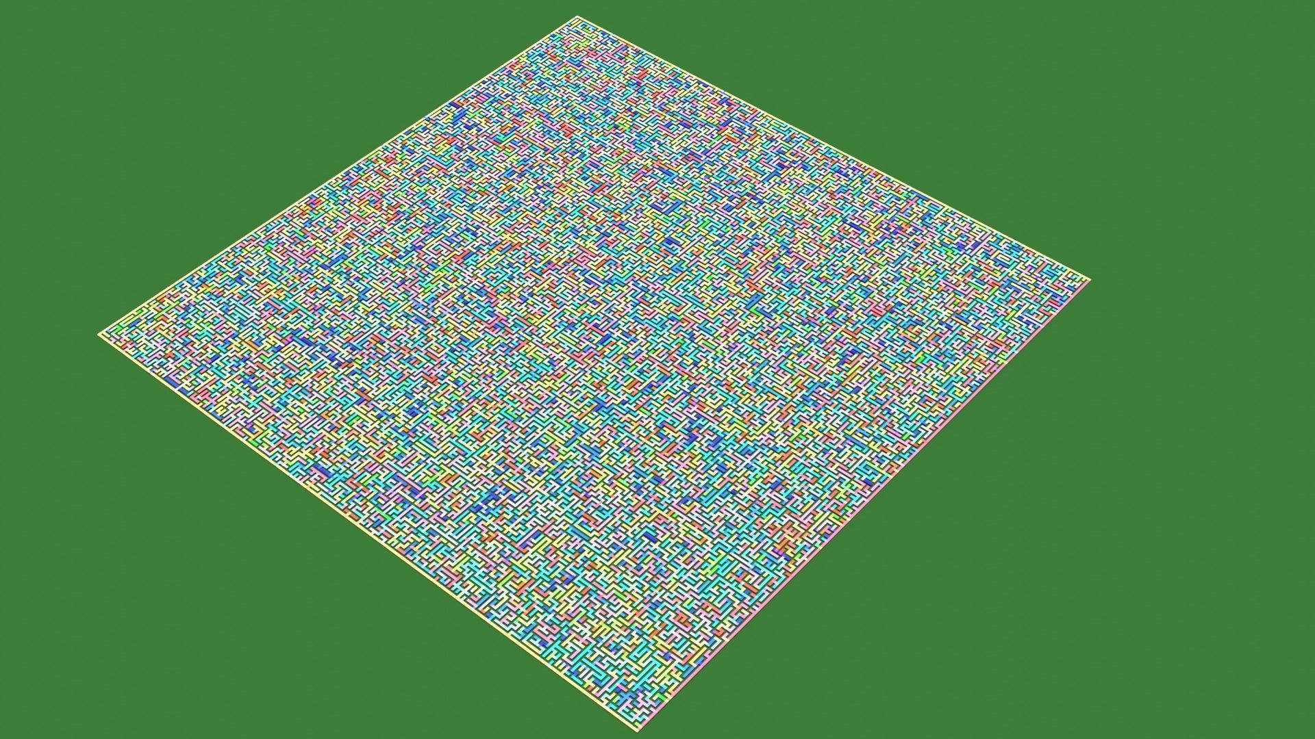 Low Poly Colorful smart maze 301x301 Low-poly 3D model_3