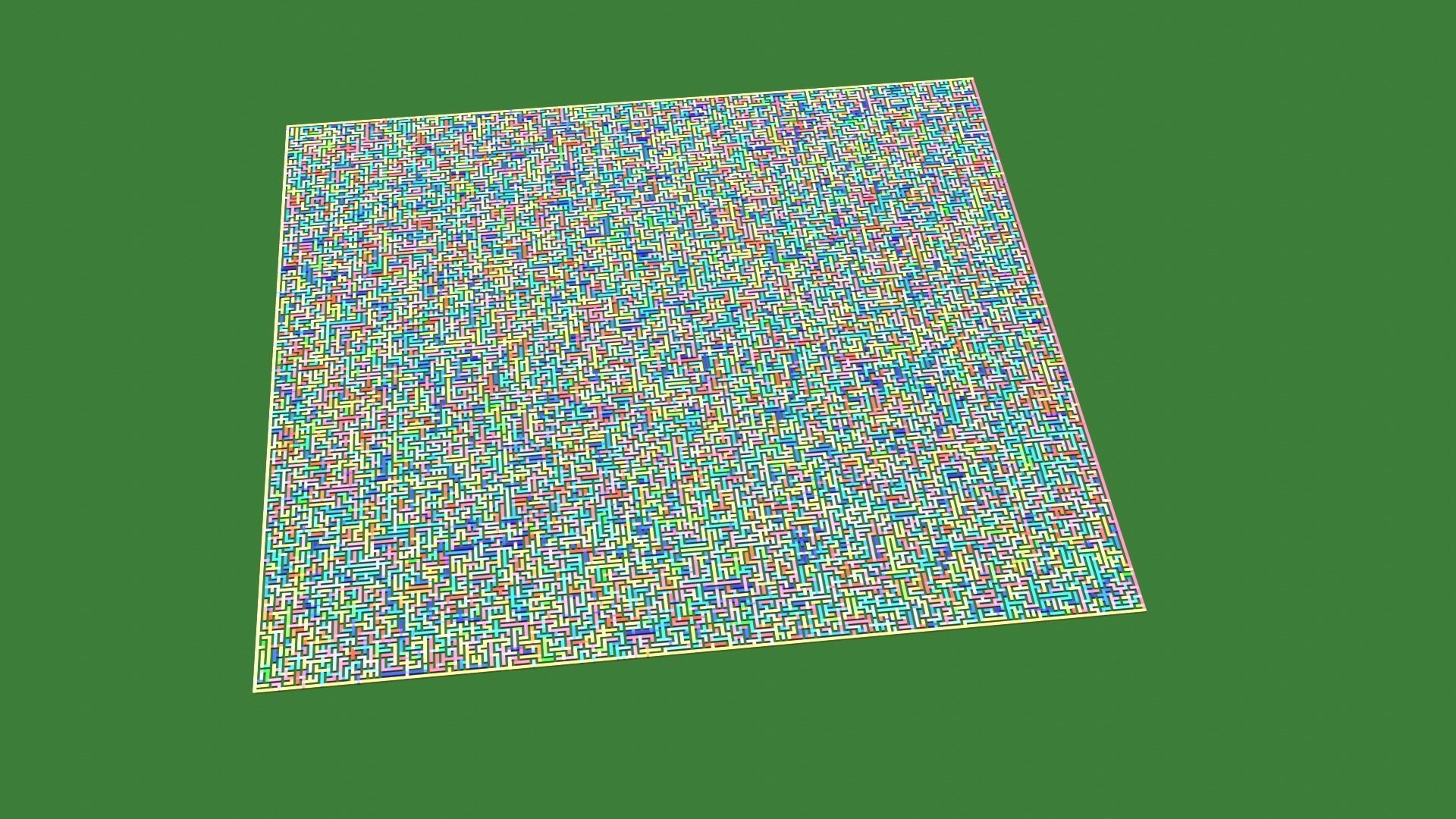 Low Poly Colorful smart maze 301x301 Low-poly 3D model_6