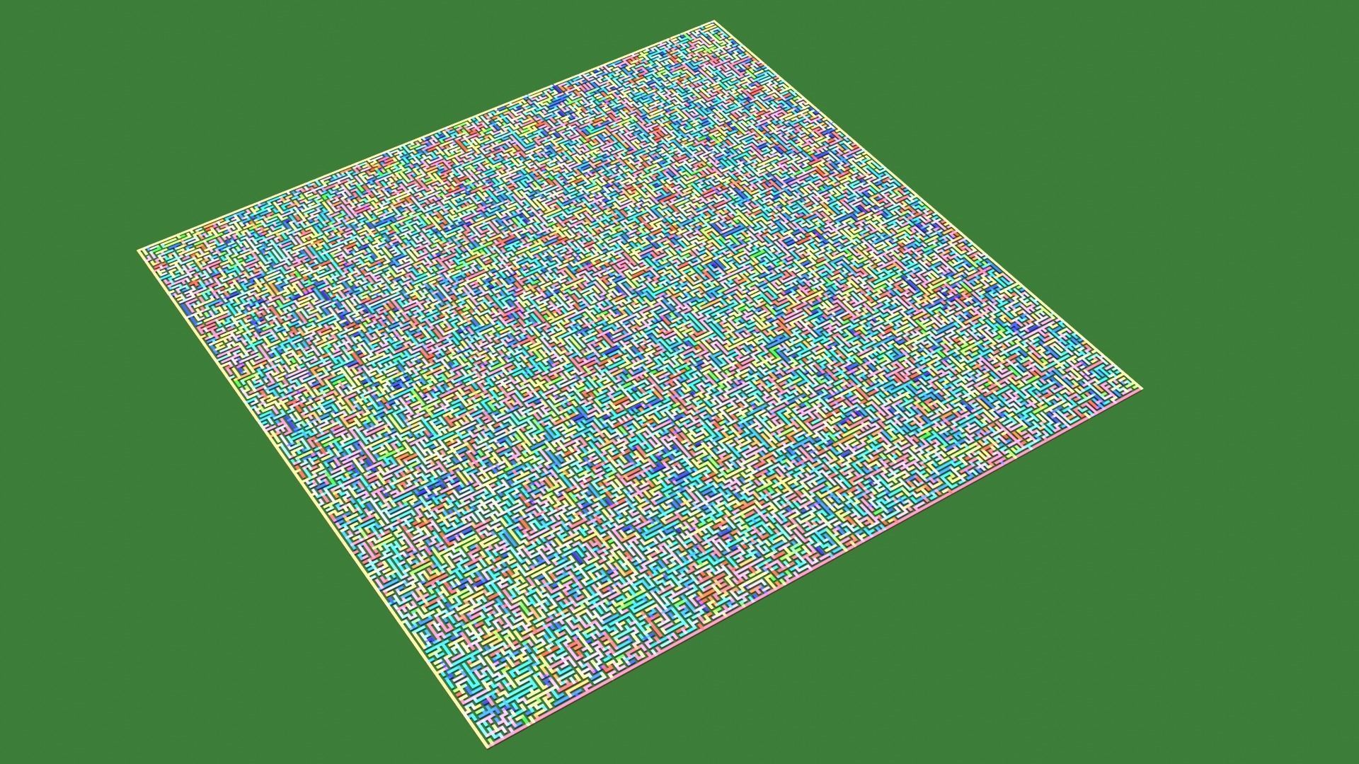 Low Poly Colorful smart maze 301x301 Low-poly 3D model_2