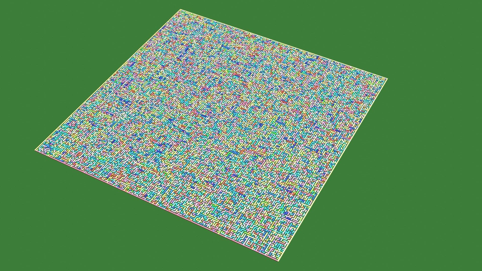 Low Poly Colorful smart maze 301x301 Low-poly 3D model_21