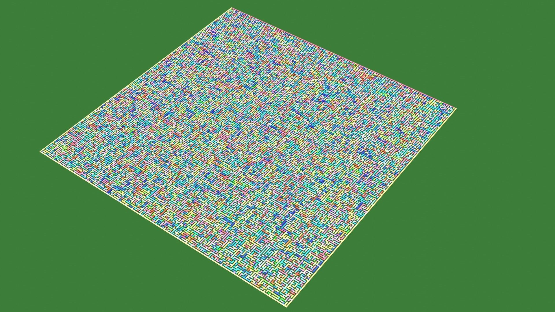 Low Poly Colorful smart maze 301x301 Low-poly 3D model_9