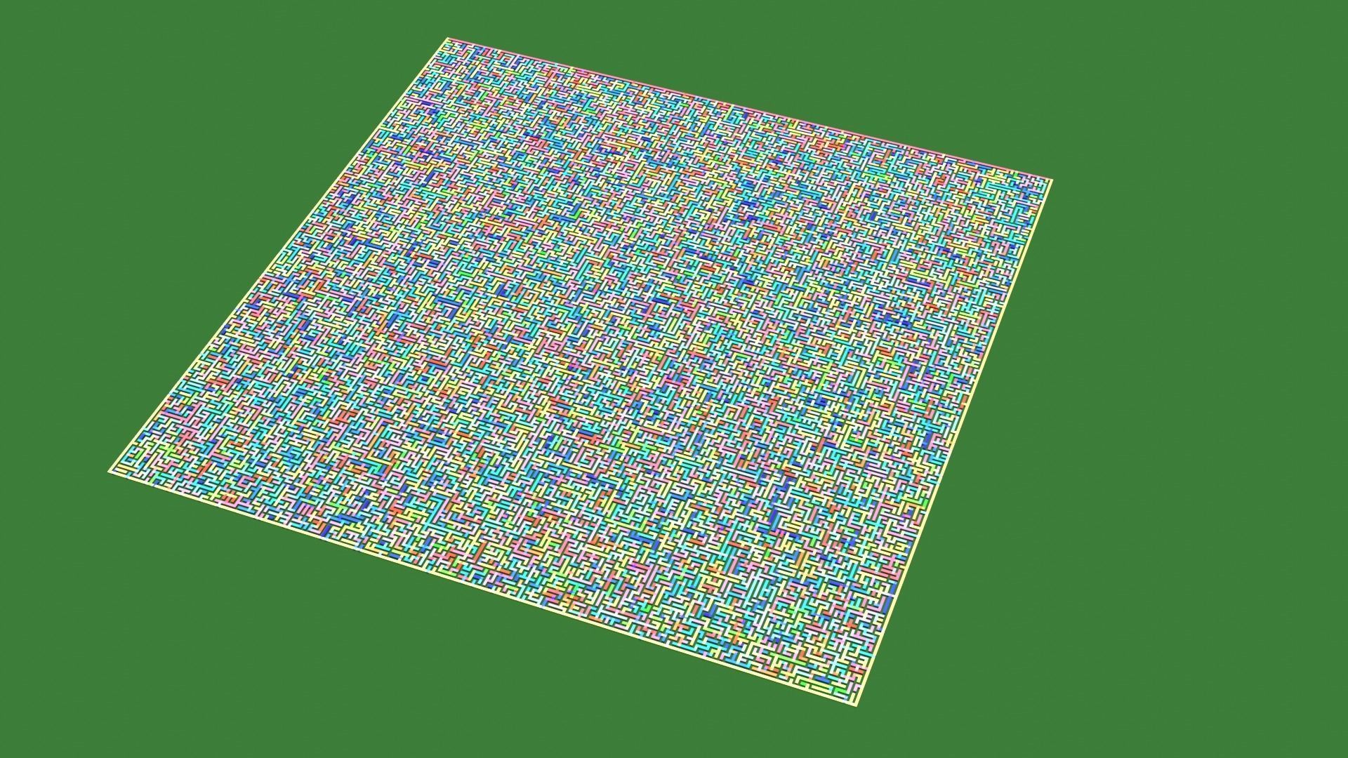 Low Poly Colorful smart maze 301x301 Low-poly 3D model_10