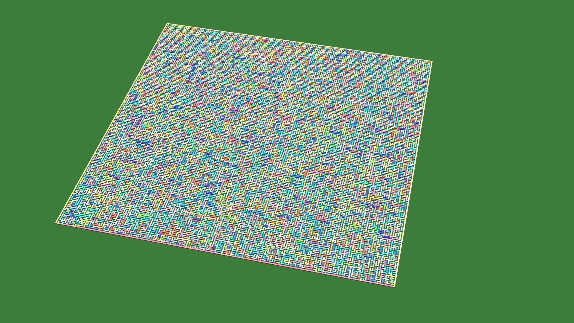 Low Poly Colorful smart maze 301x301 Low-poly 3D model_22