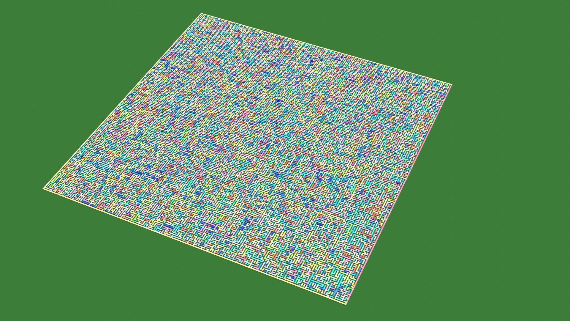 Low Poly Colorful smart maze 301x301 Low-poly 3D model_4