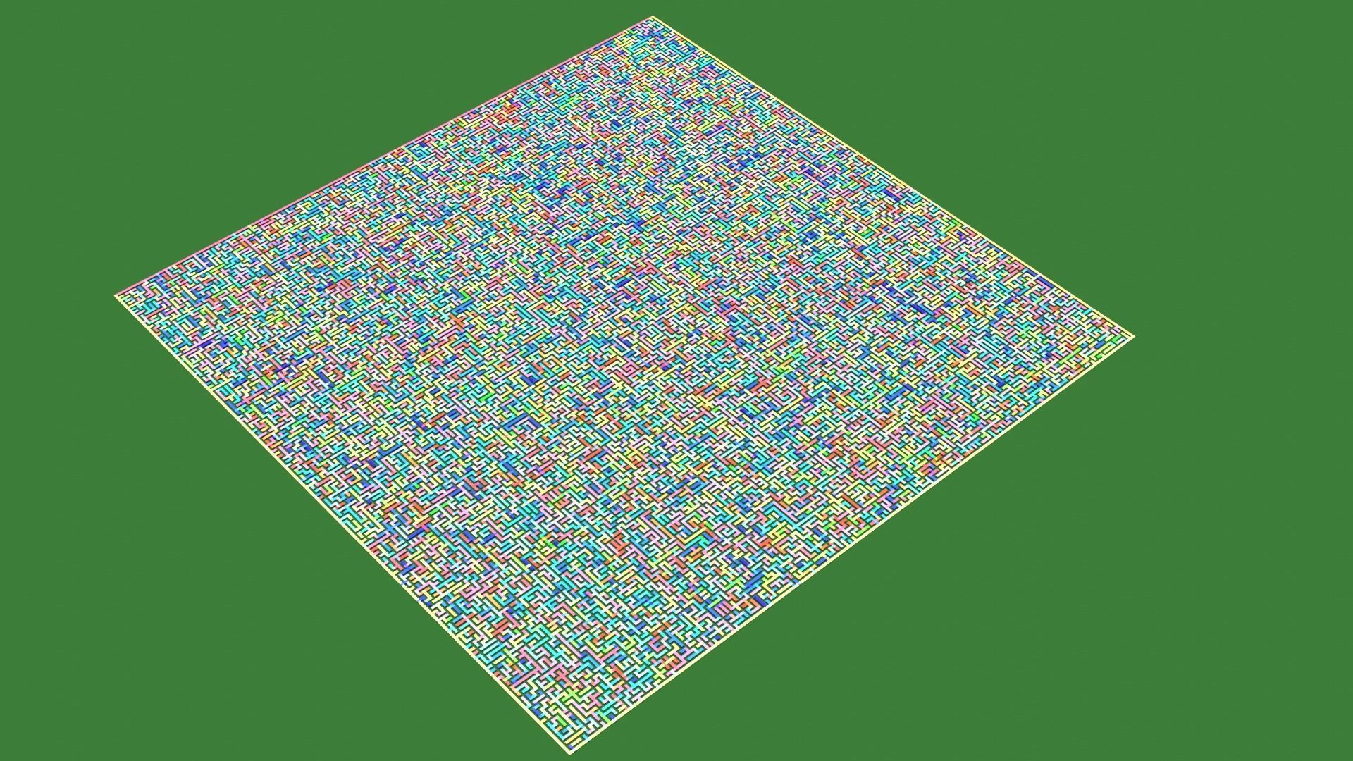 Low Poly Colorful smart maze 301x301 Low-poly 3D model_14