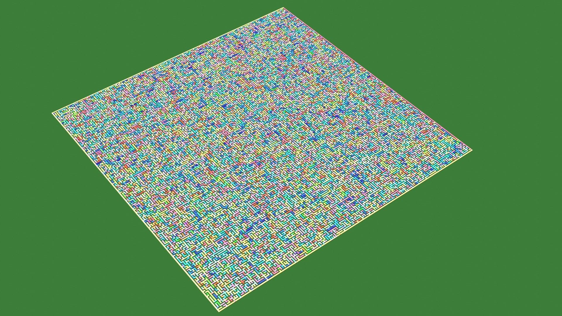 Low Poly Colorful smart maze 301x301 Low-poly 3D model_8