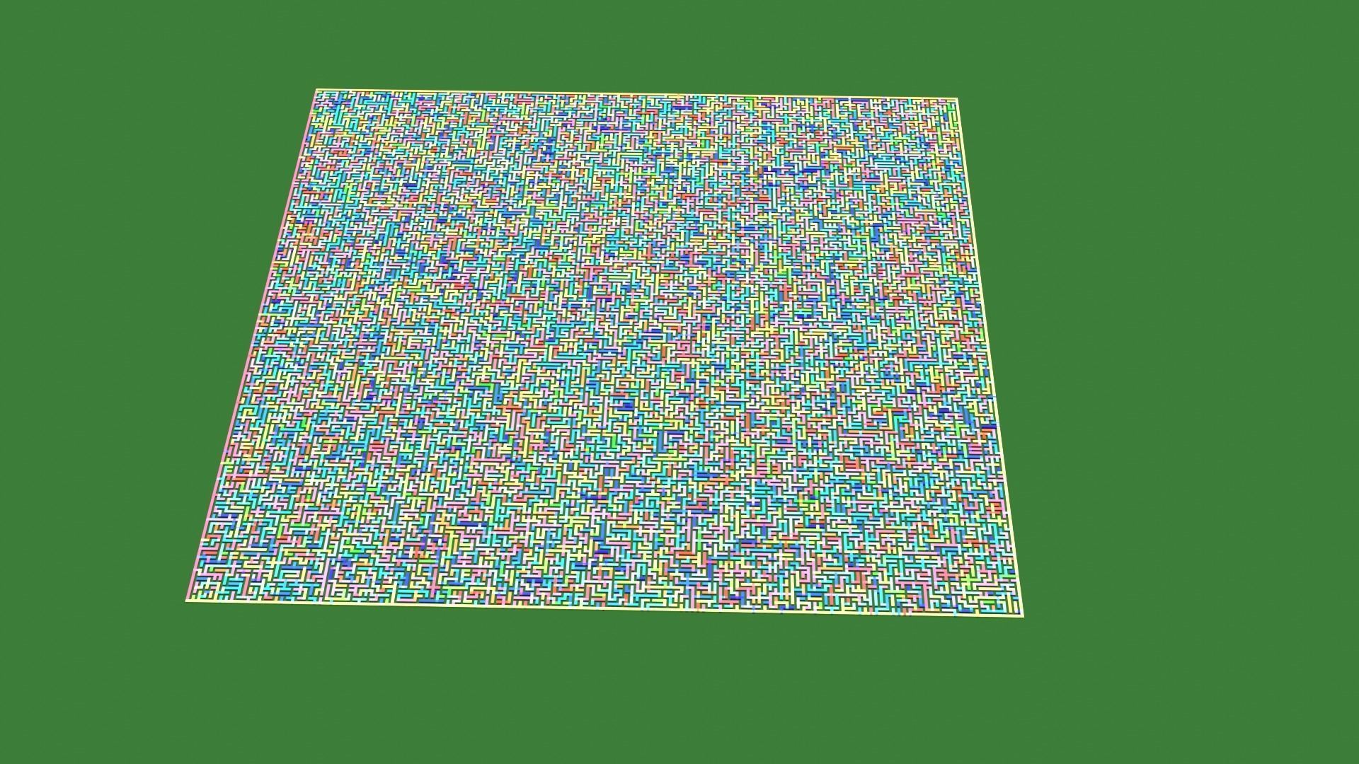 Low Poly Colorful smart maze 301x301 Low-poly 3D model_17