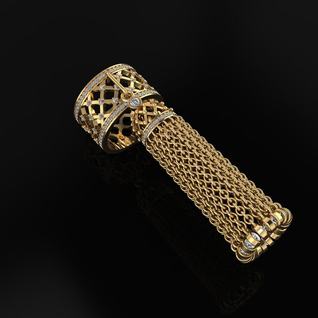 Tassel Ring 3D print model_3