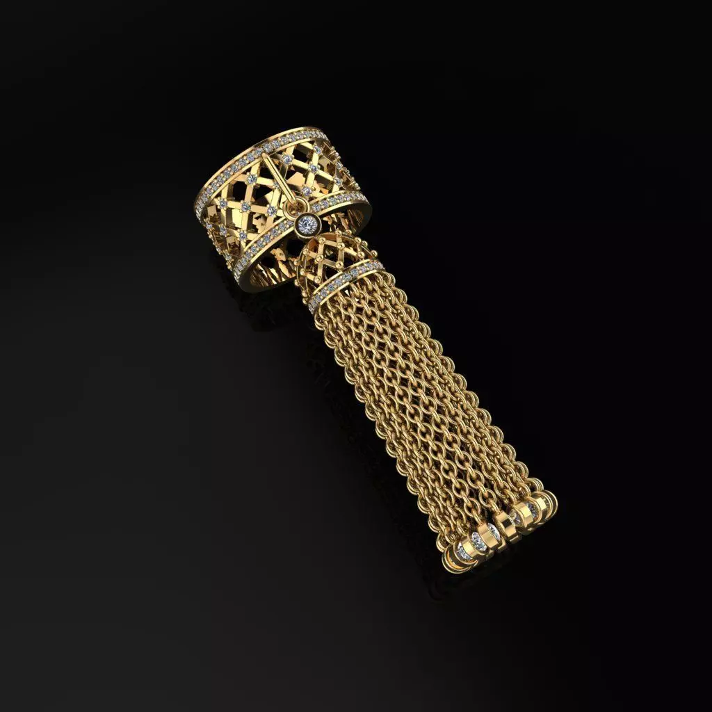 Tassel Ring 3D print model_0