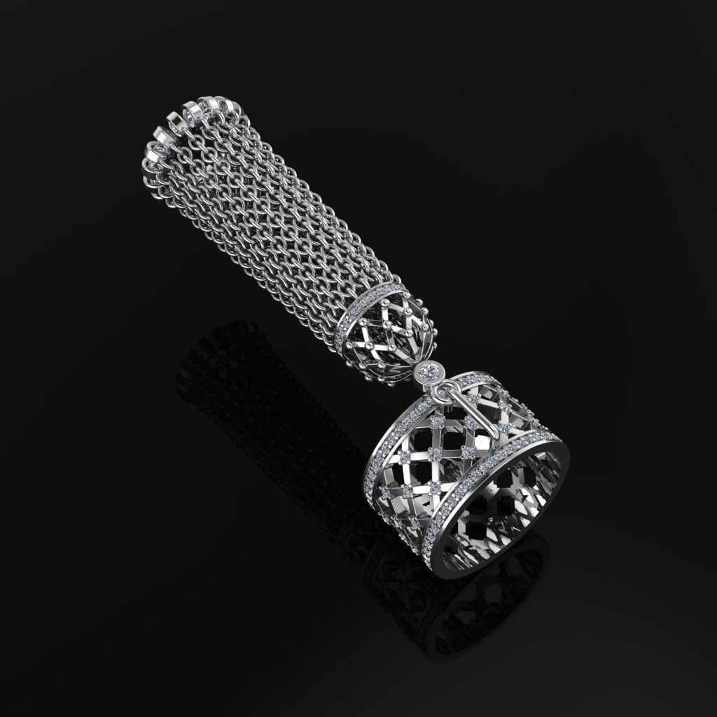 Tassel Ring 3D print model_2