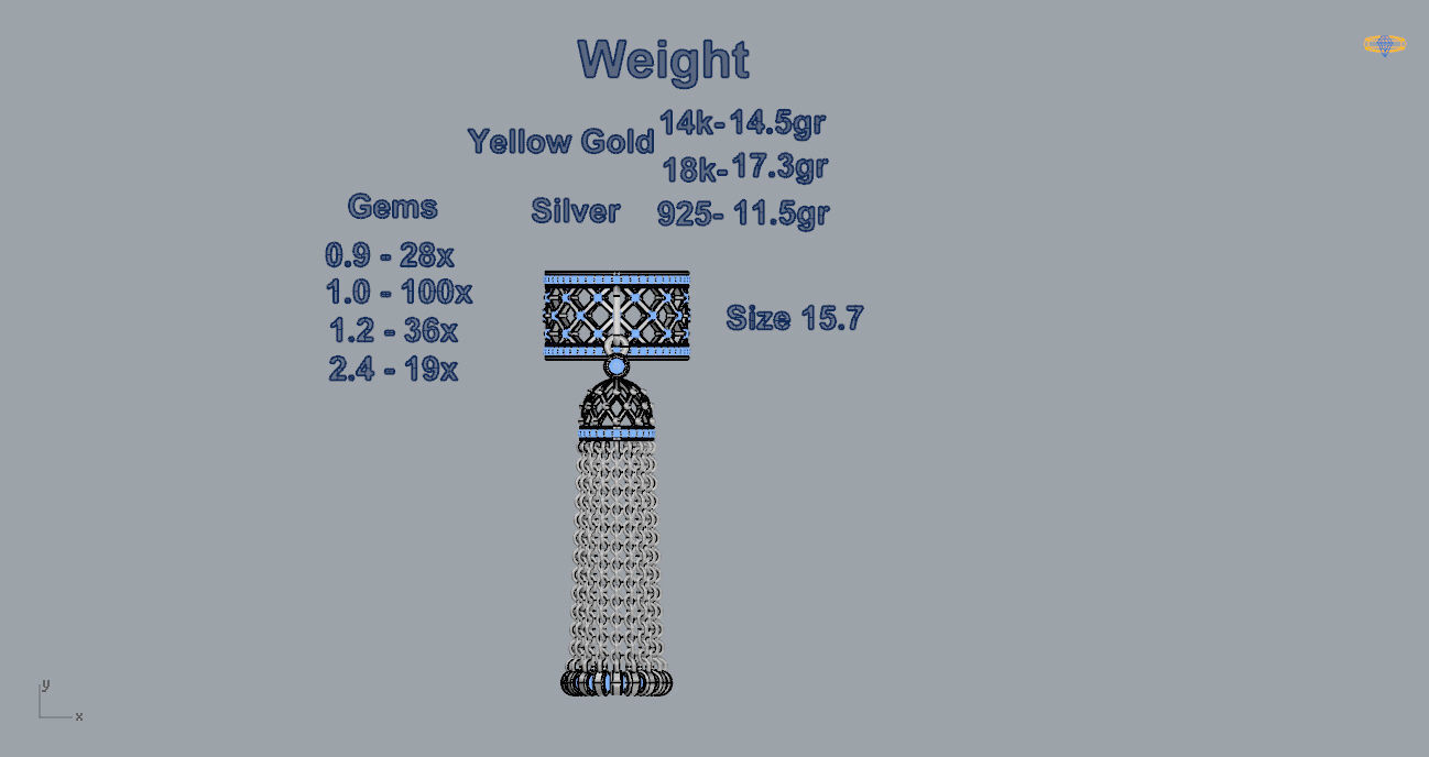 Tassel Ring 3D print model_4