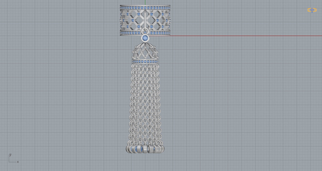 Tassel Ring 3D print model_7