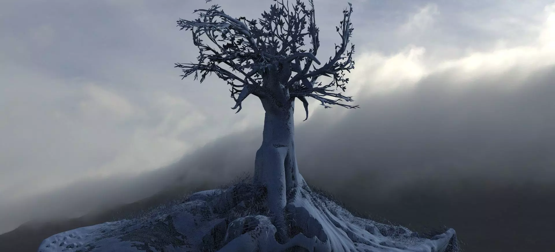 Ancient Tree Fantasy 3D model_0