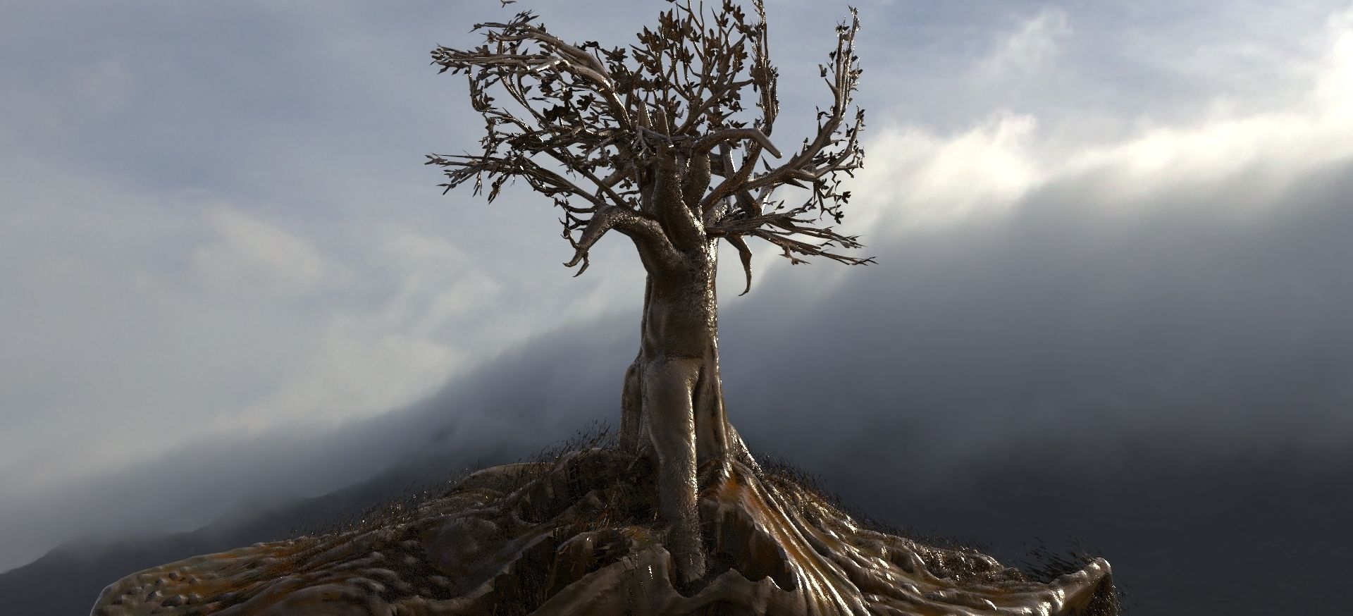 Ancient Tree Fantasy 3D model_1