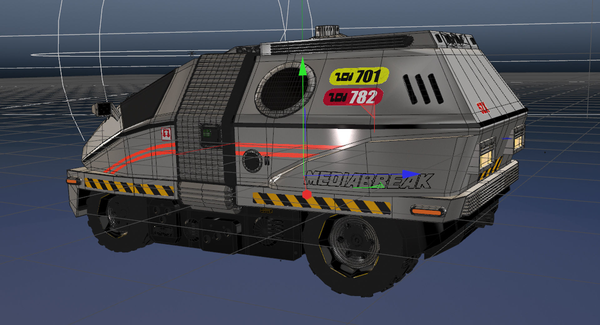 Mediabreak Futuristic Van 3D model_10