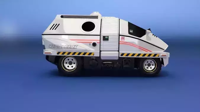 Mediabreak Futuristic Van 3D model
