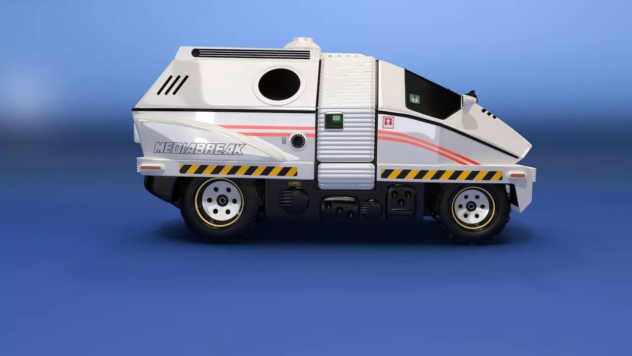 Mediabreak Futuristic Van 3D model_0