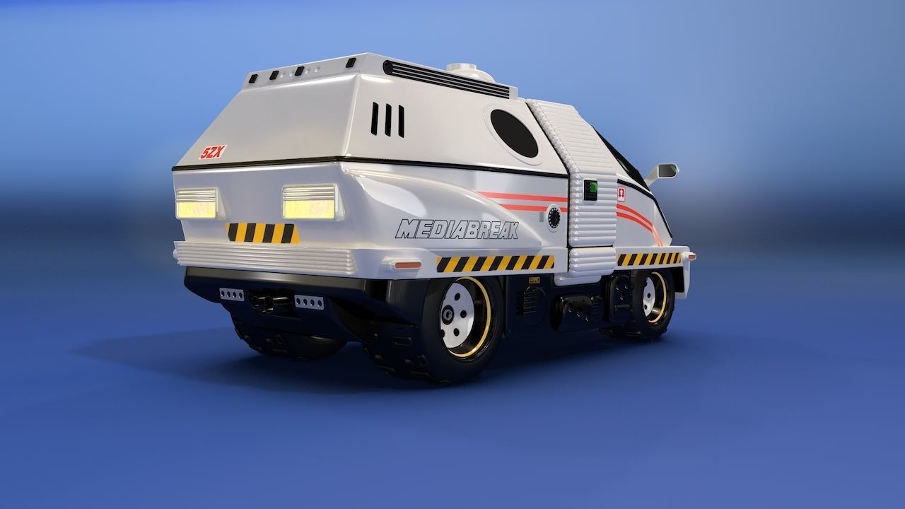 Mediabreak Futuristic Van 3D model_5
