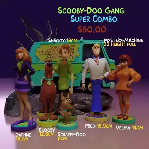 Super-Combo- Scooby-Doo Gang 3D print model