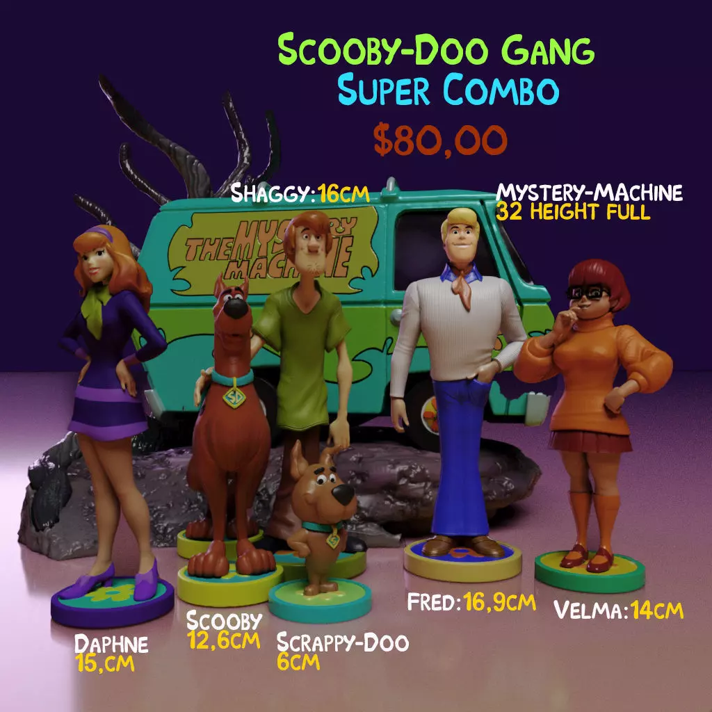Super-Combo- Scooby-Doo Gang 3D print model_0