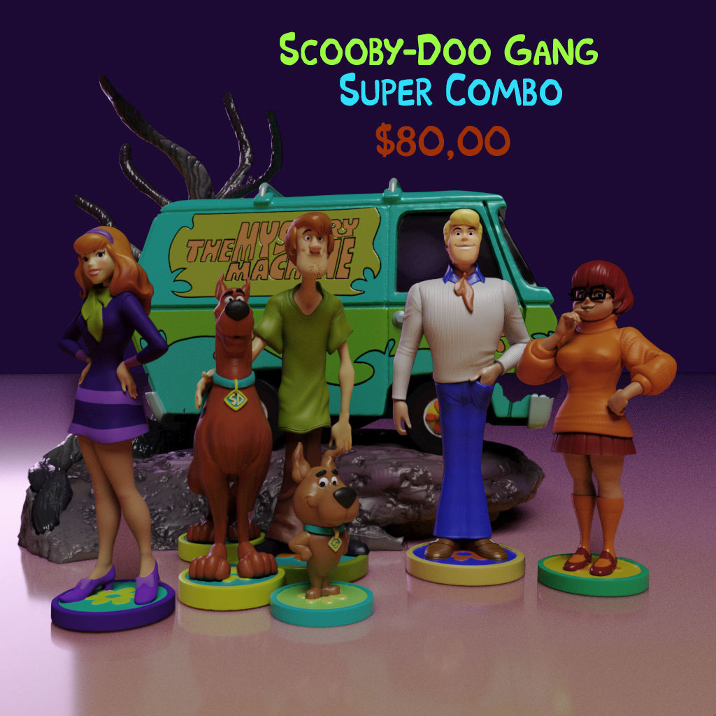 Super-Combo- Scooby-Doo Gang 3D print model_1