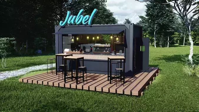 Cafe Shop Container