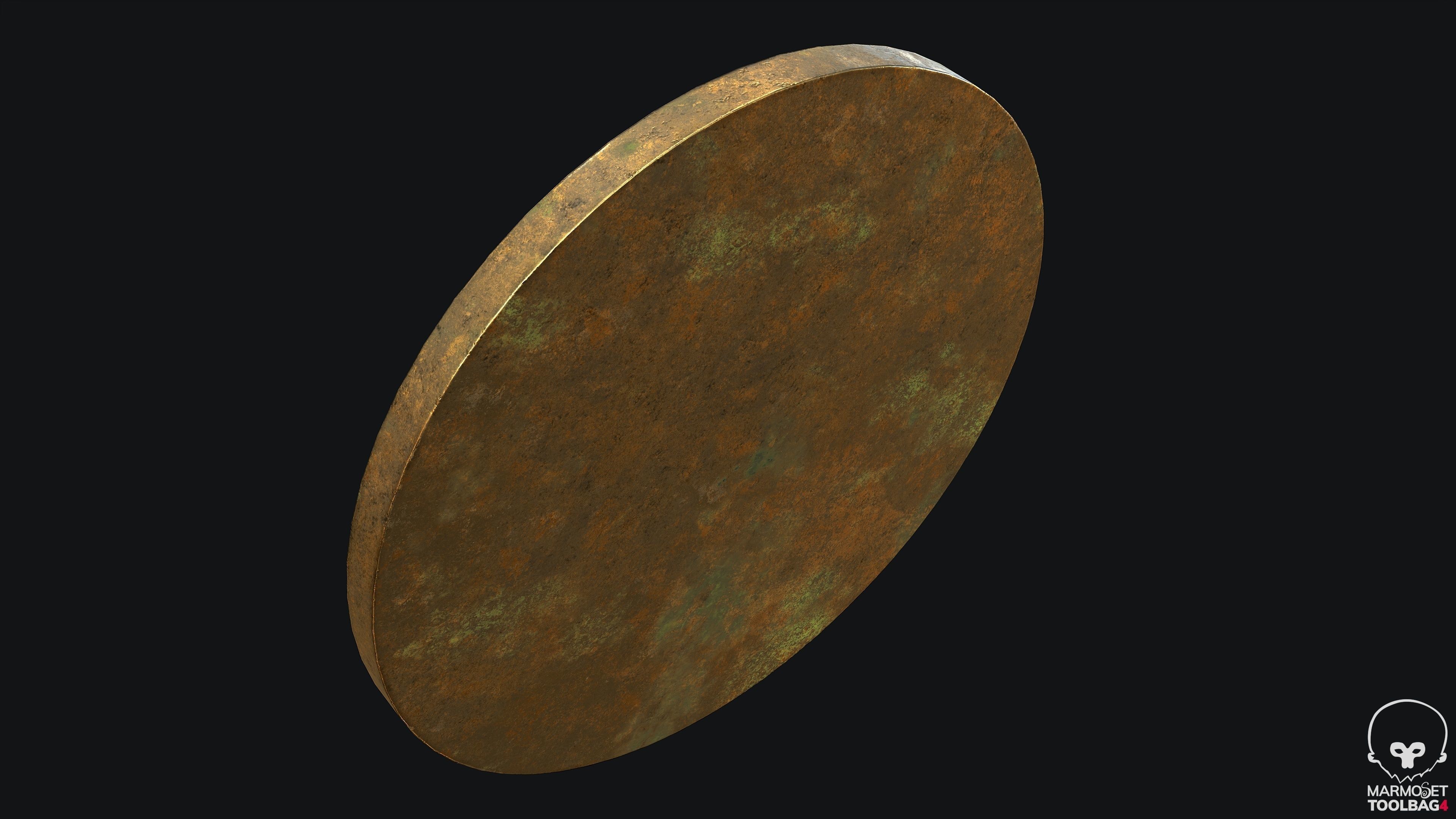 Aztec Calendar PBR Game Ready Low-poly 3D model_4