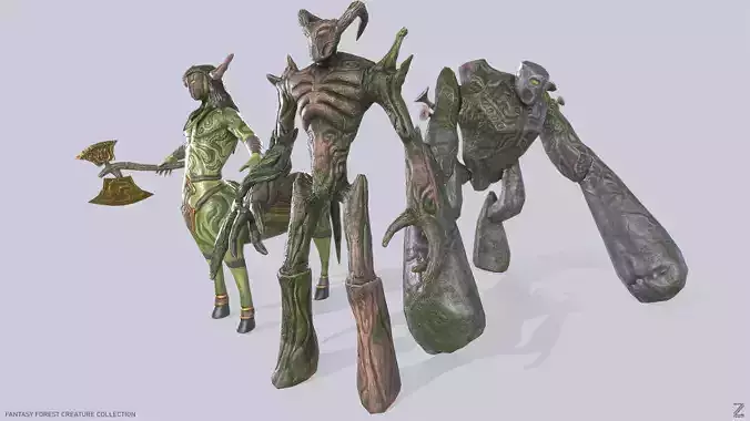 Fantasy forest creature collection 