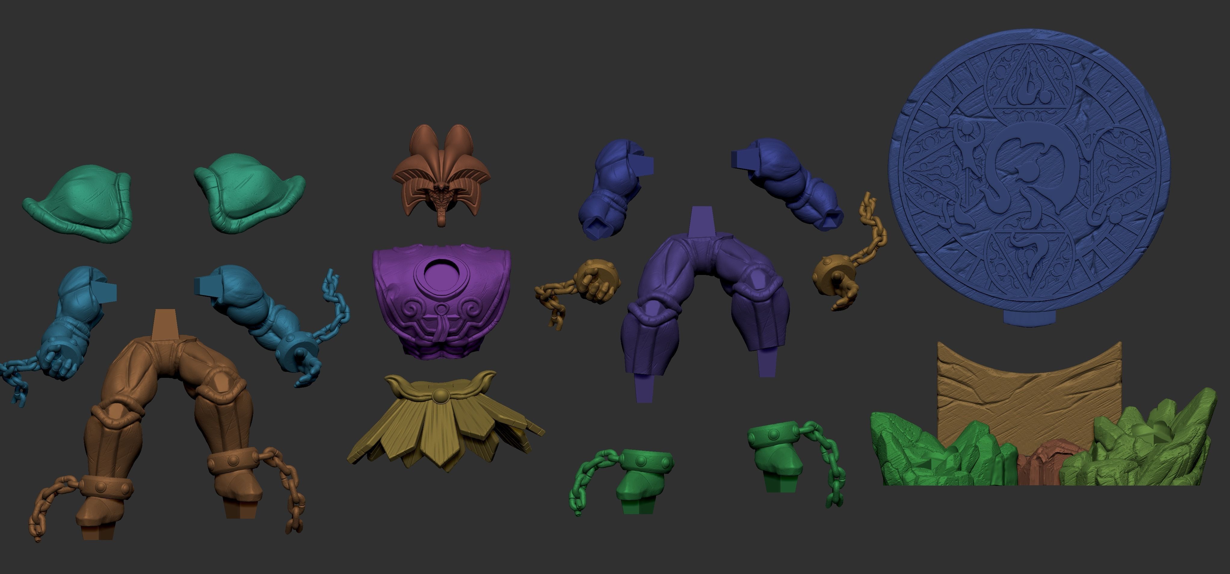 EXODIA model for 3d printing 3D print model_13