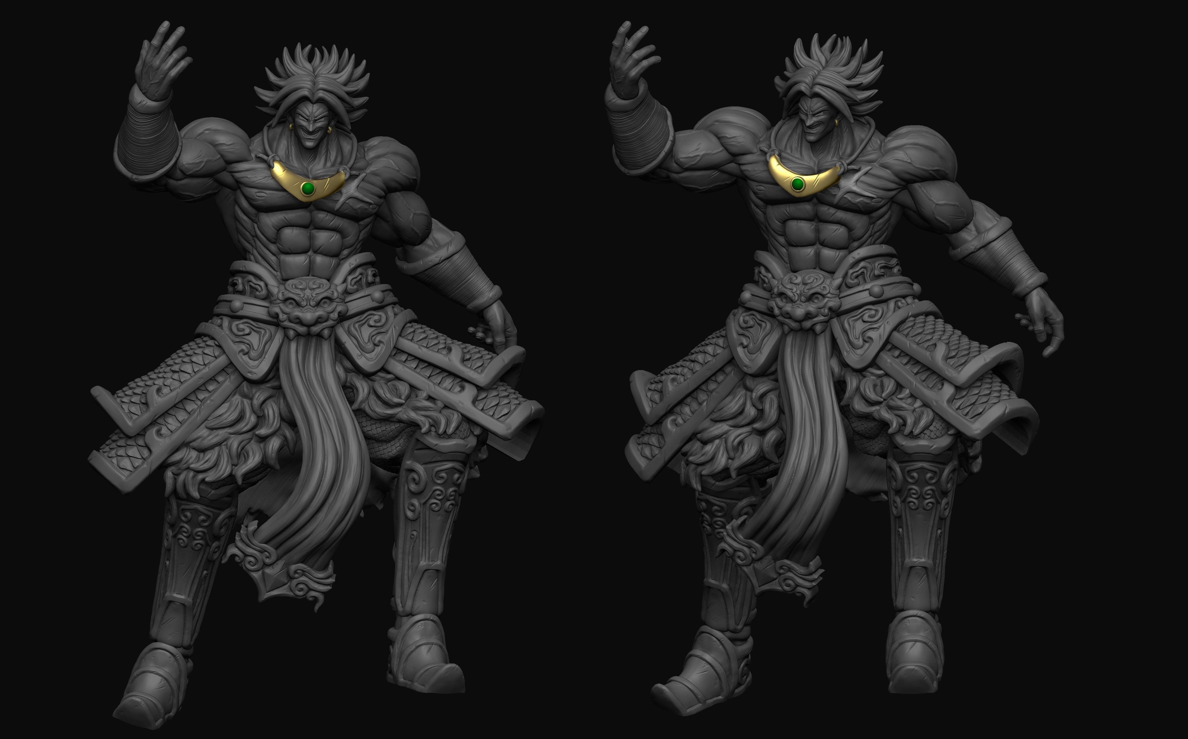BROLY model for 3d printing 3D print model_9