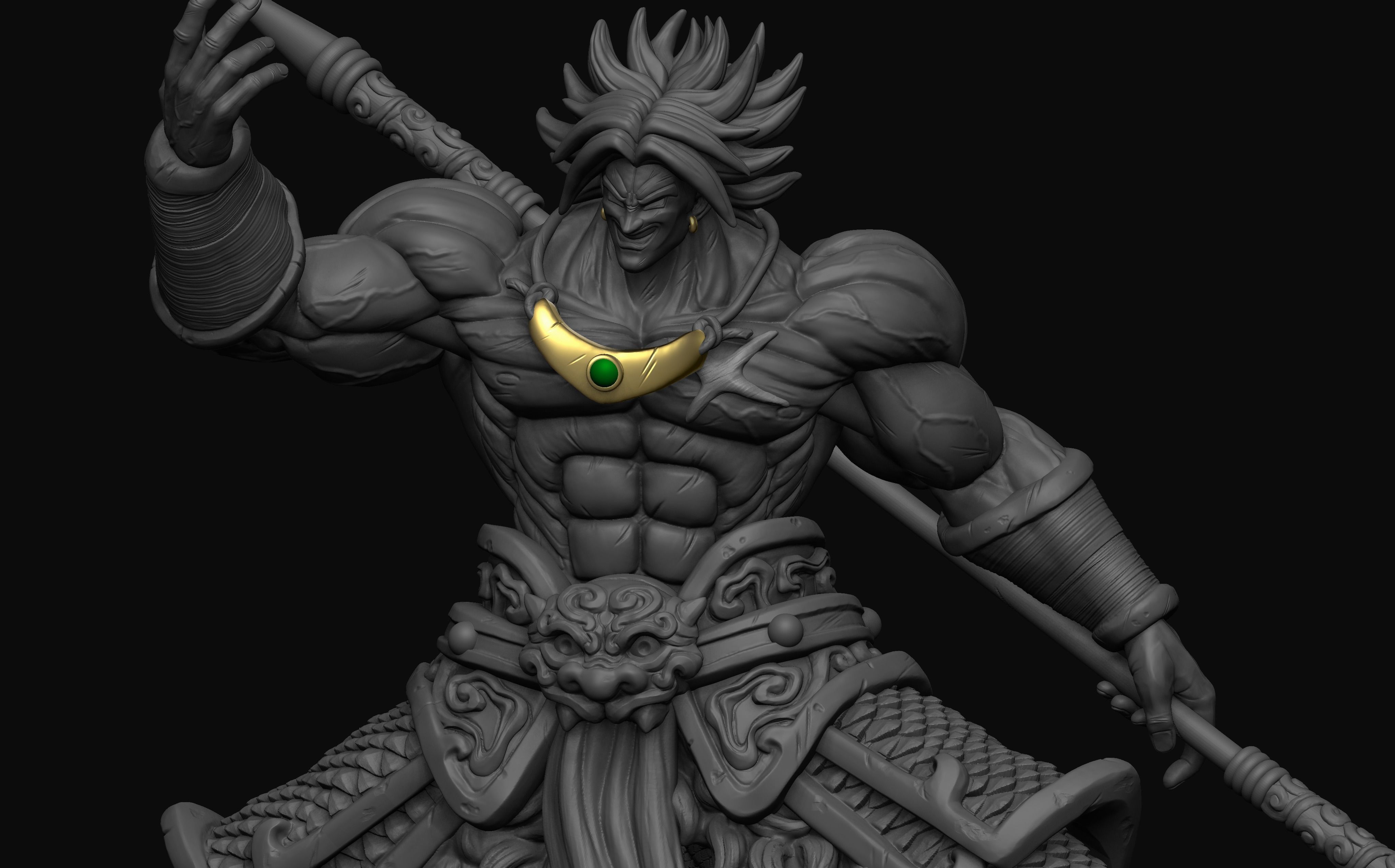 BROLY model for 3d printing 3D print model_6