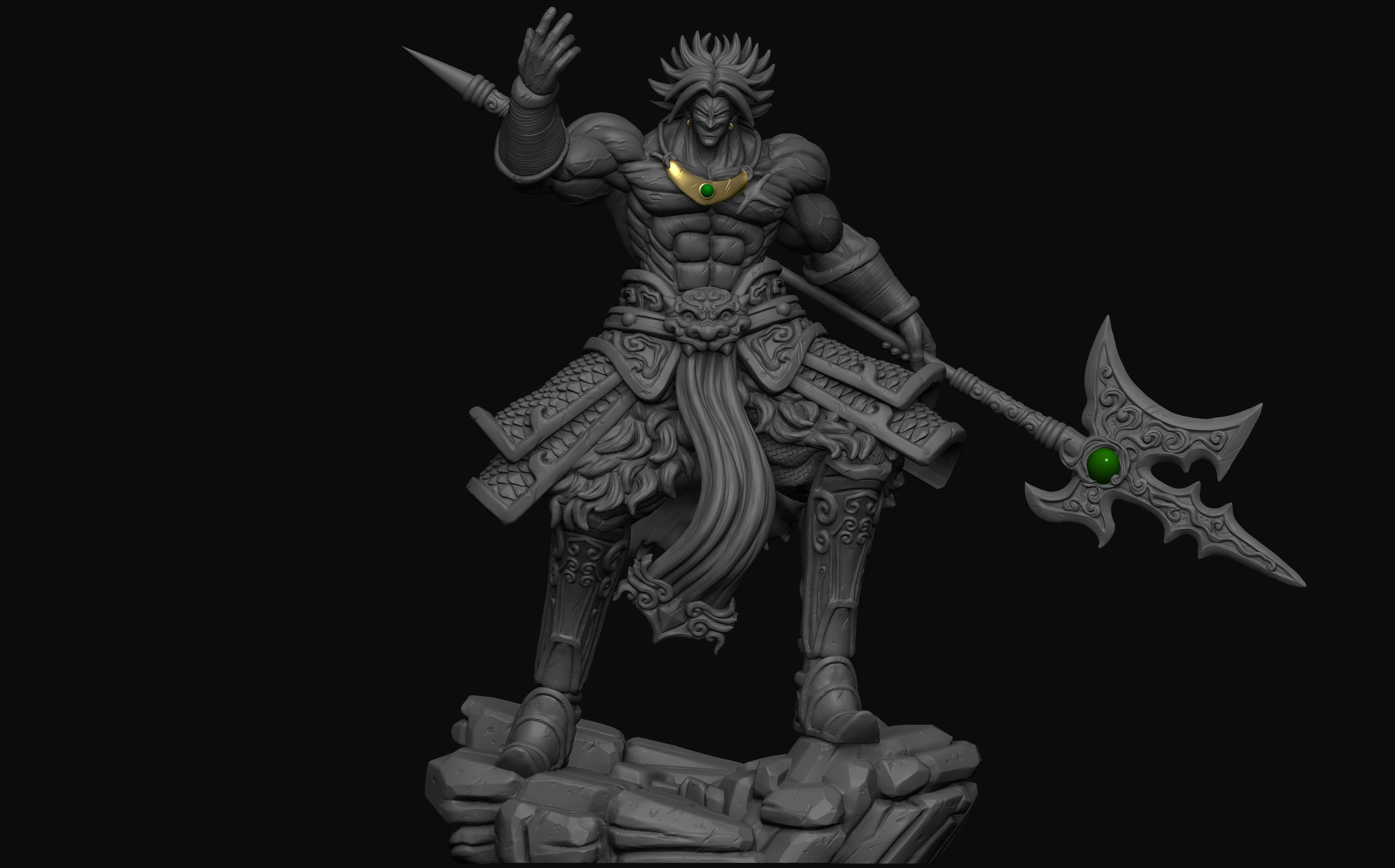 BROLY model for 3d printing 3D print model_12