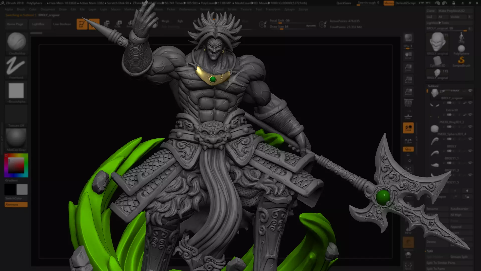 BROLY model for 3d printing 3D print model_0