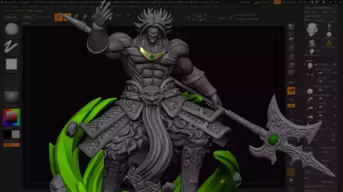 BROLY model for 3d printing 3D print model
