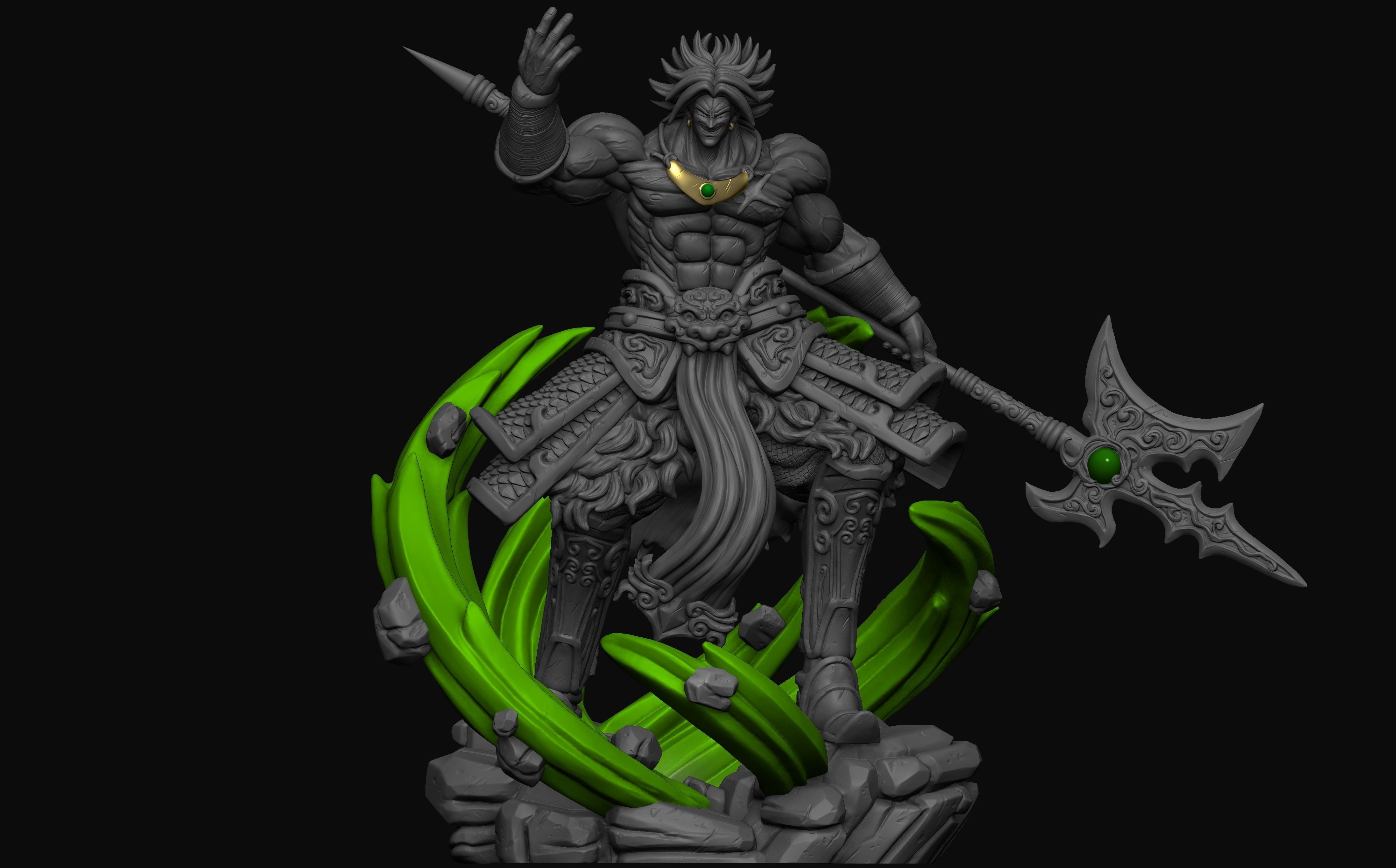 BROLY model for 3d printing 3D print model_14