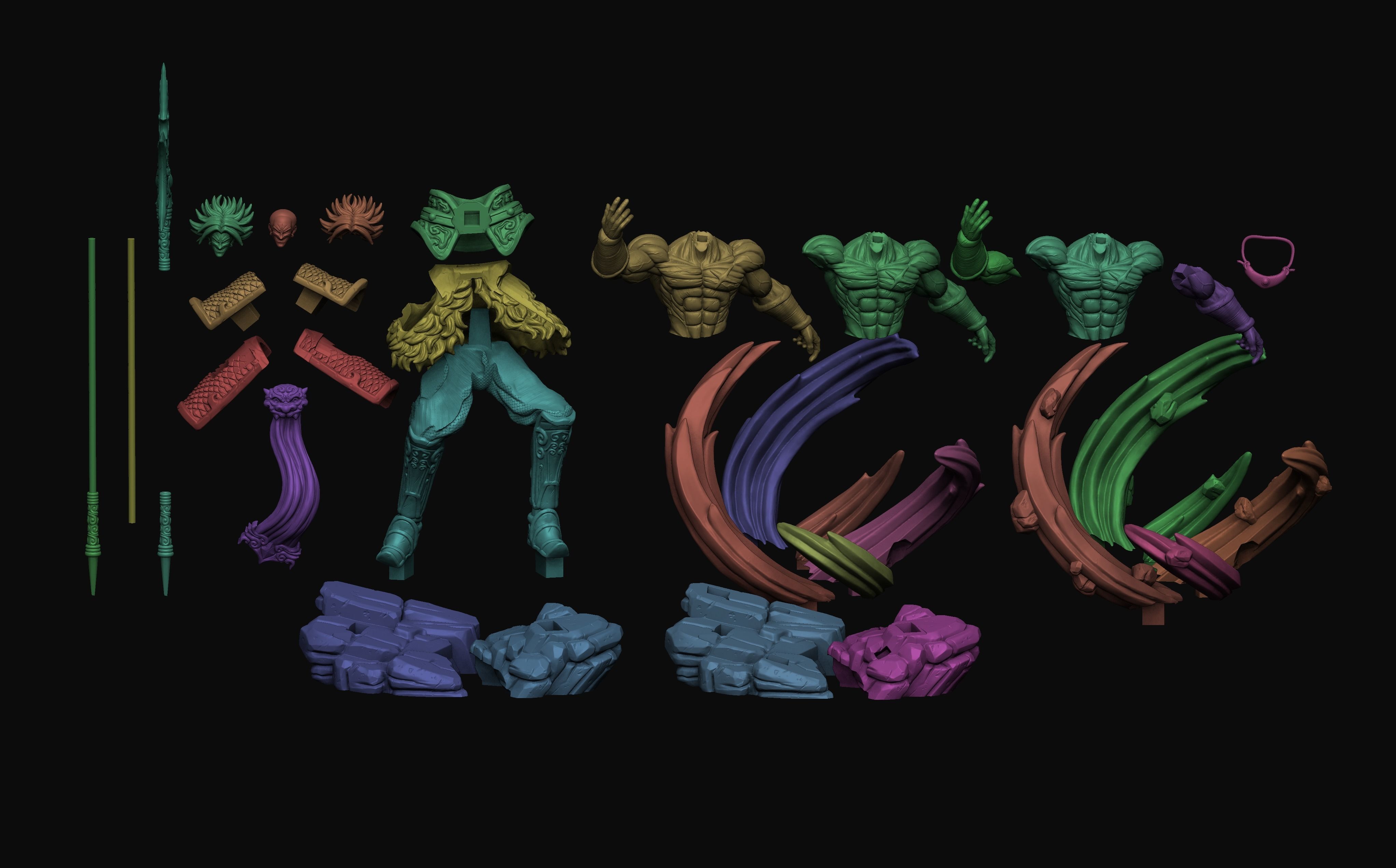 BROLY model for 3d printing 3D print model_15