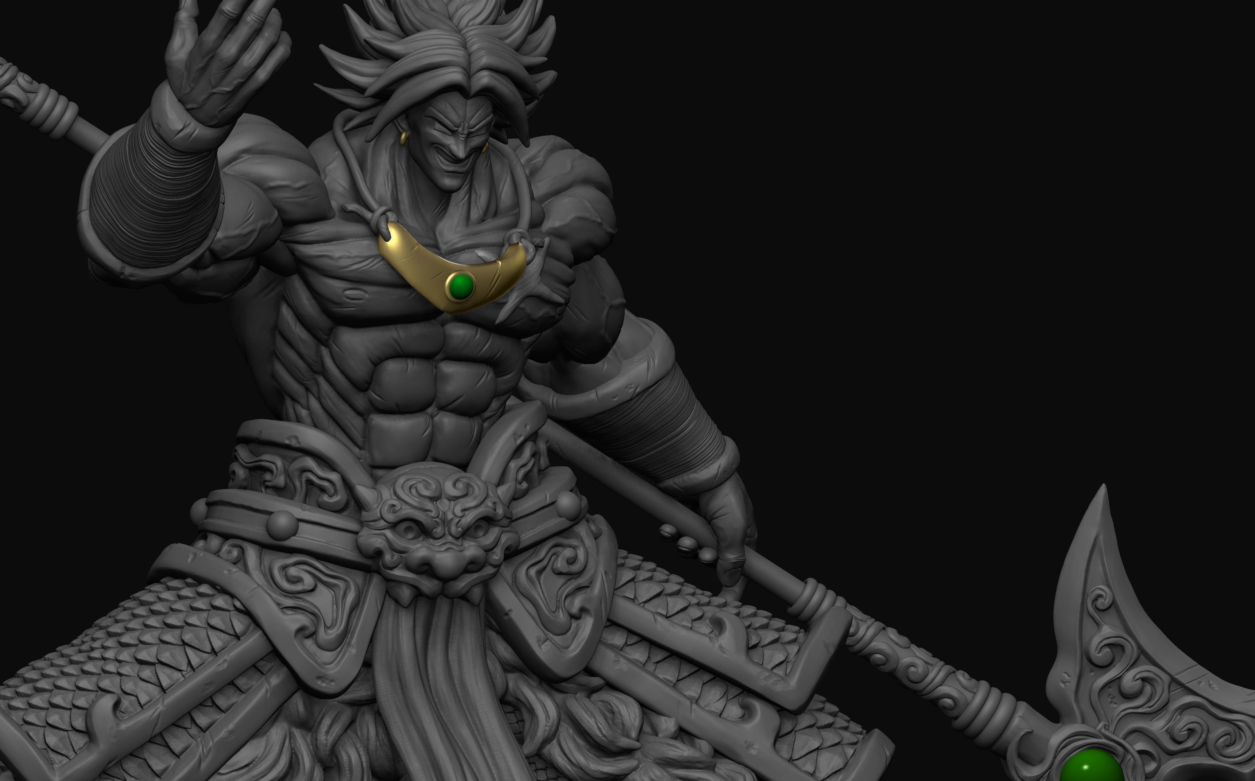 BROLY model for 3d printing 3D print model_7