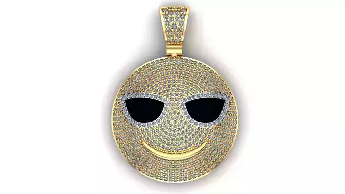 smile emoji 3d print model 