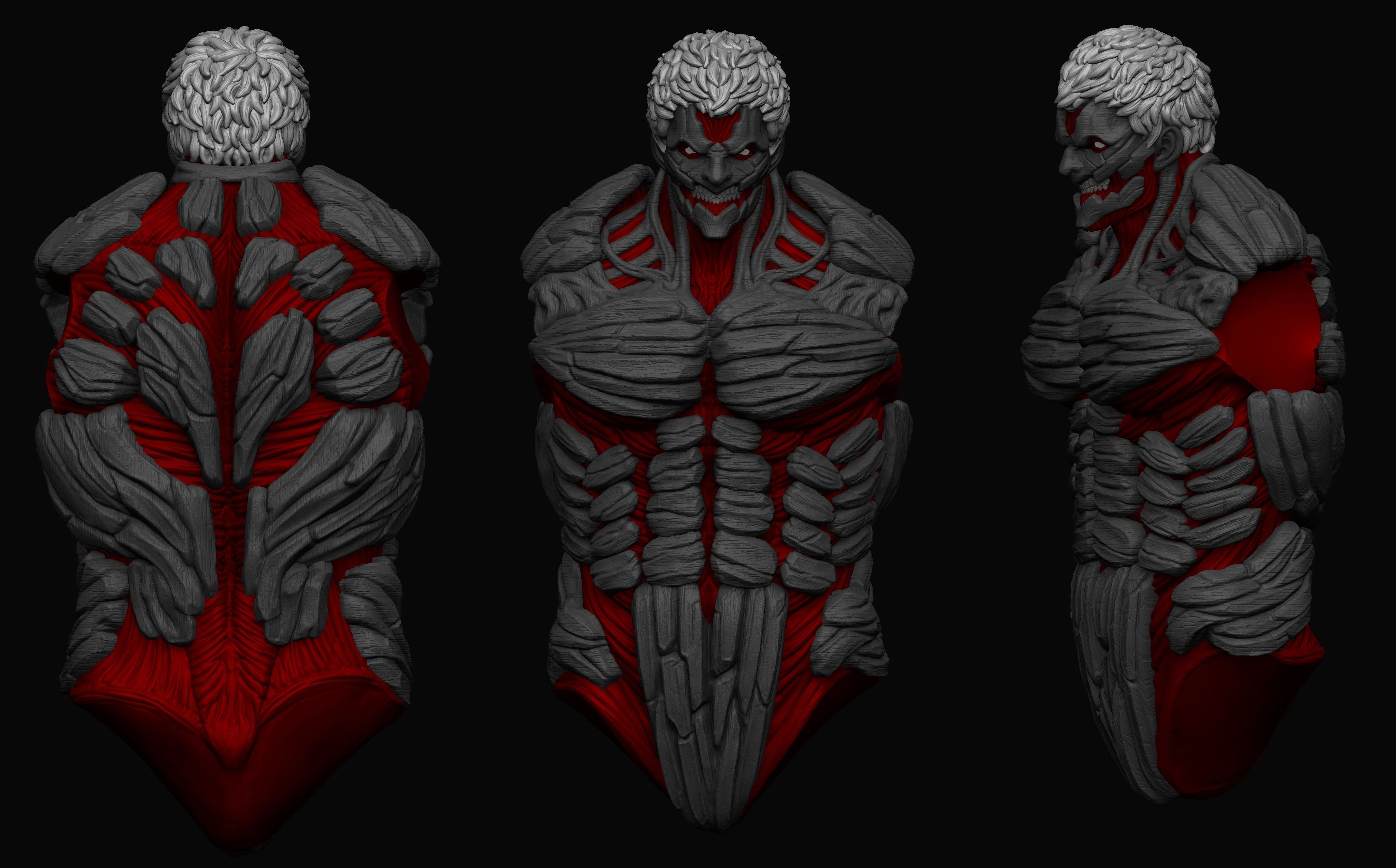 Armored Titan Reiner Braun model for 3d printing 3D print model_8