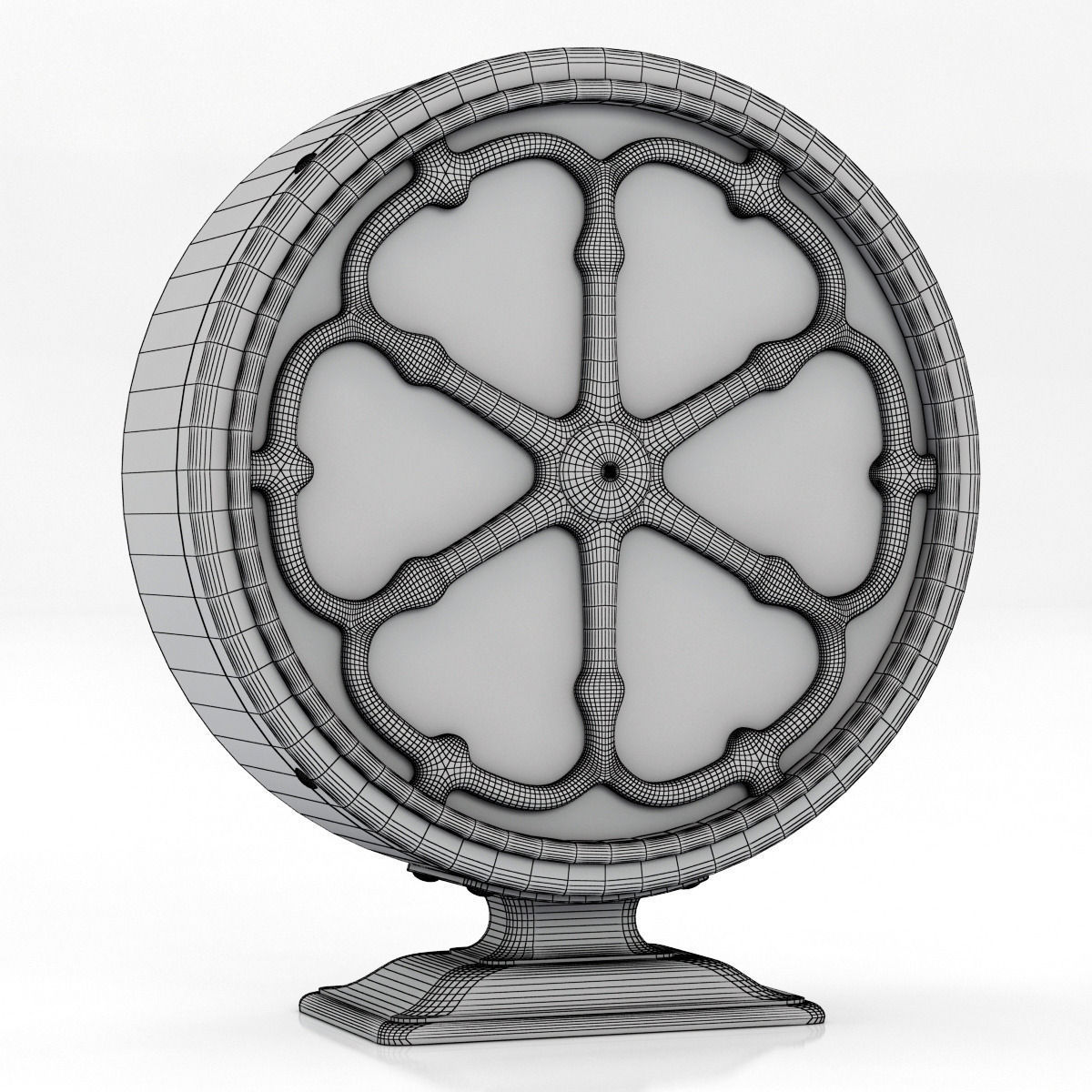 Restoration Hardware Vintage Speaker 3D model_4
