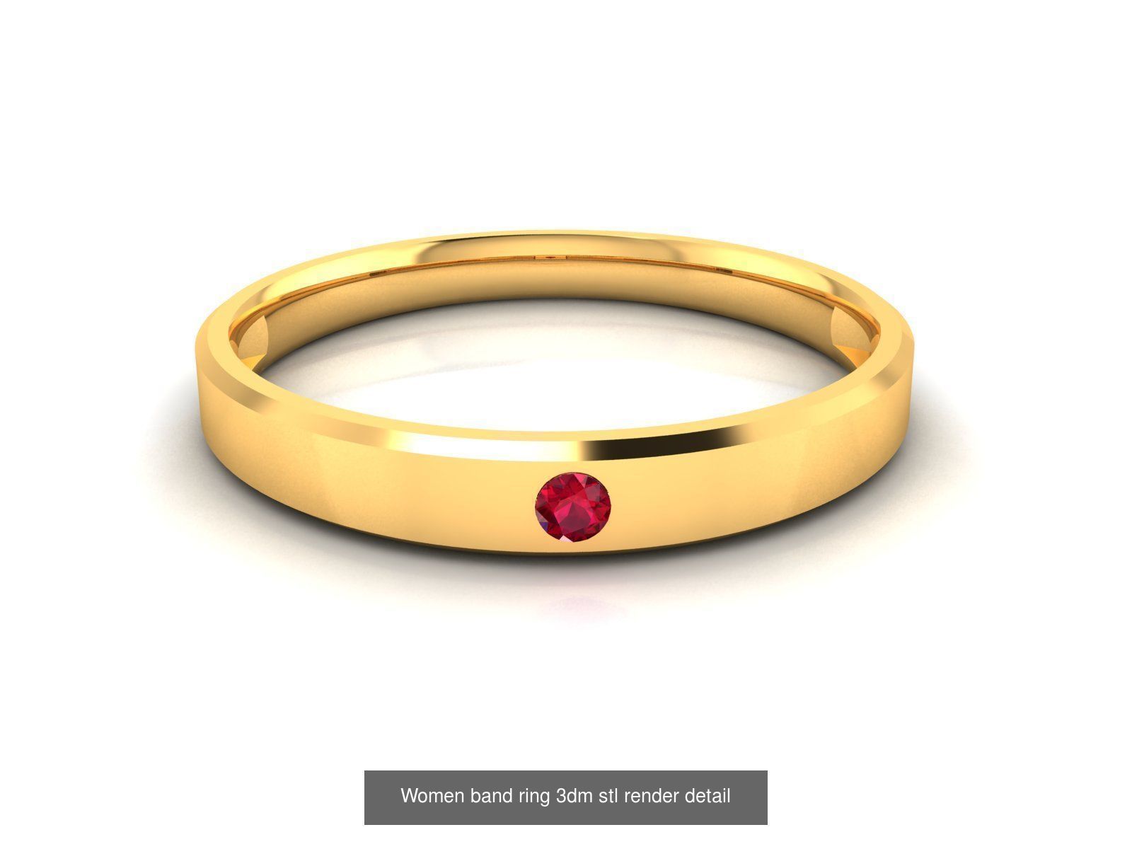 76 Light wt Bands Rings 3dm stl redders details 3D Model Collection_10