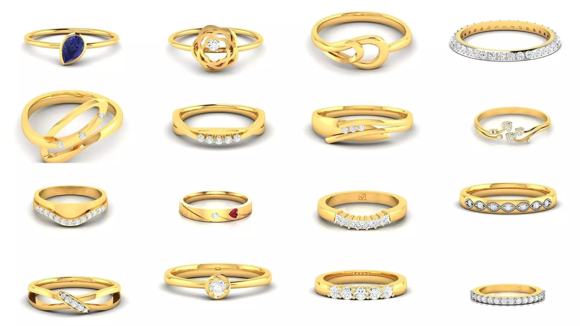 76 Light wt Bands Rings 3dm stl redders details 3D Model Collection_0