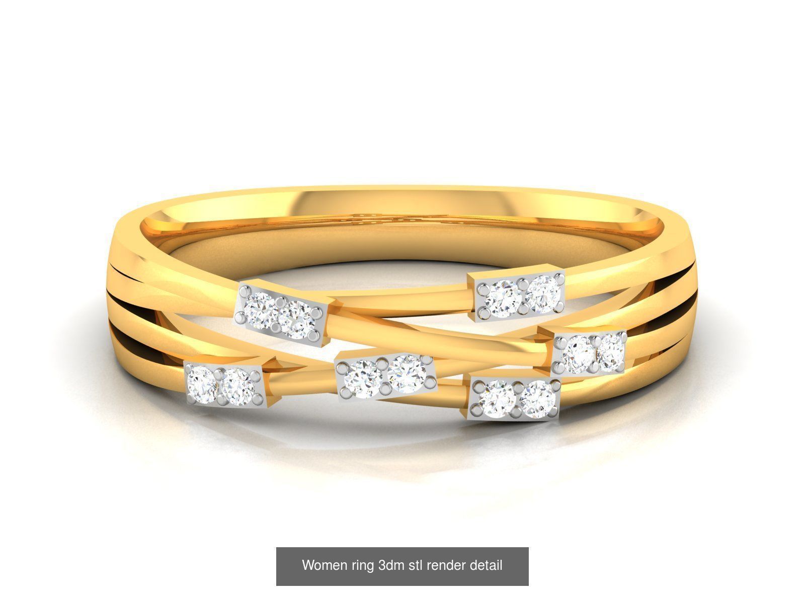 76 Light wt Bands Rings 3dm stl redders details 3D Model Collection_83