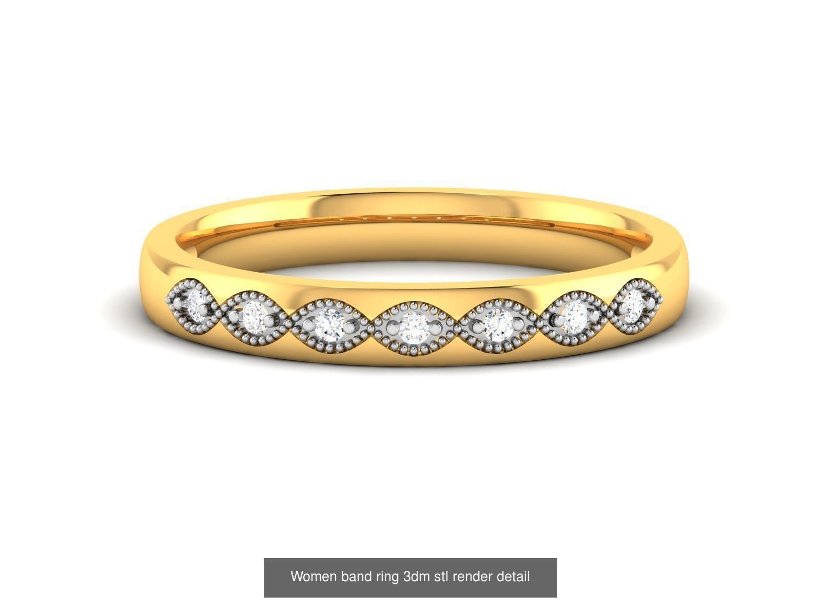 76 Light wt Bands Rings 3dm stl redders details 3D Model Collection_52