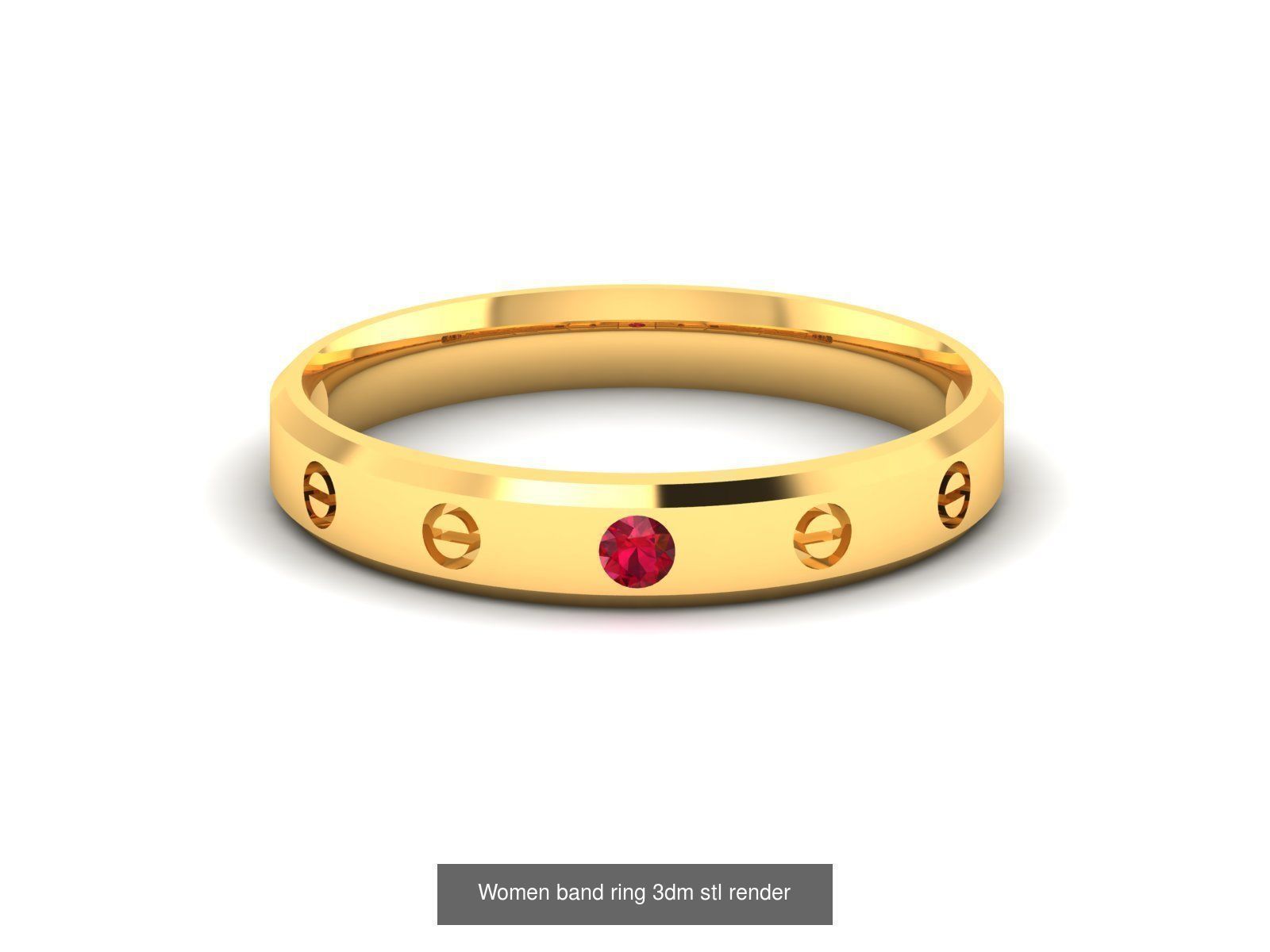 76 Light wt Bands Rings 3dm stl redders details 3D Model Collection_30