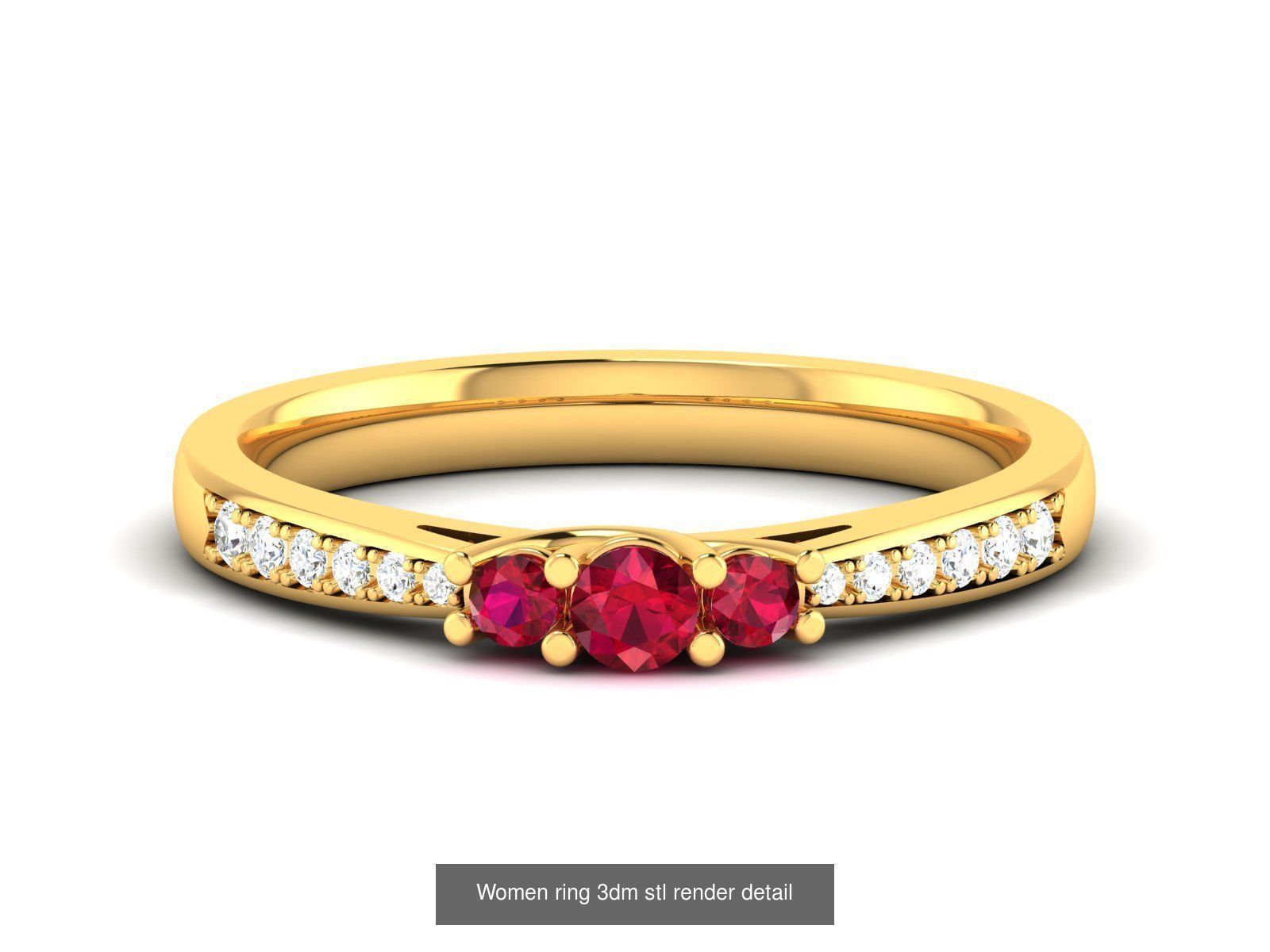 76 Light wt Bands Rings 3dm stl redders details 3D Model Collection_9