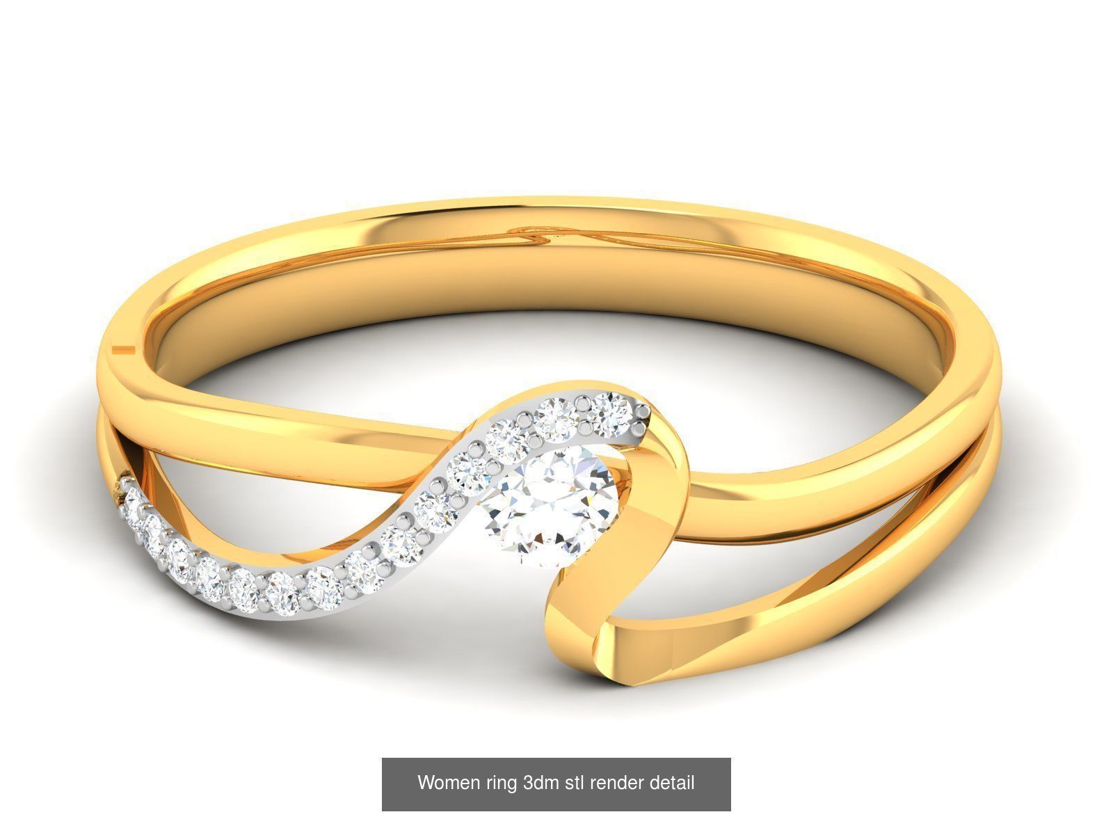 76 Light wt Bands Rings 3dm stl redders details 3D Model Collection_35