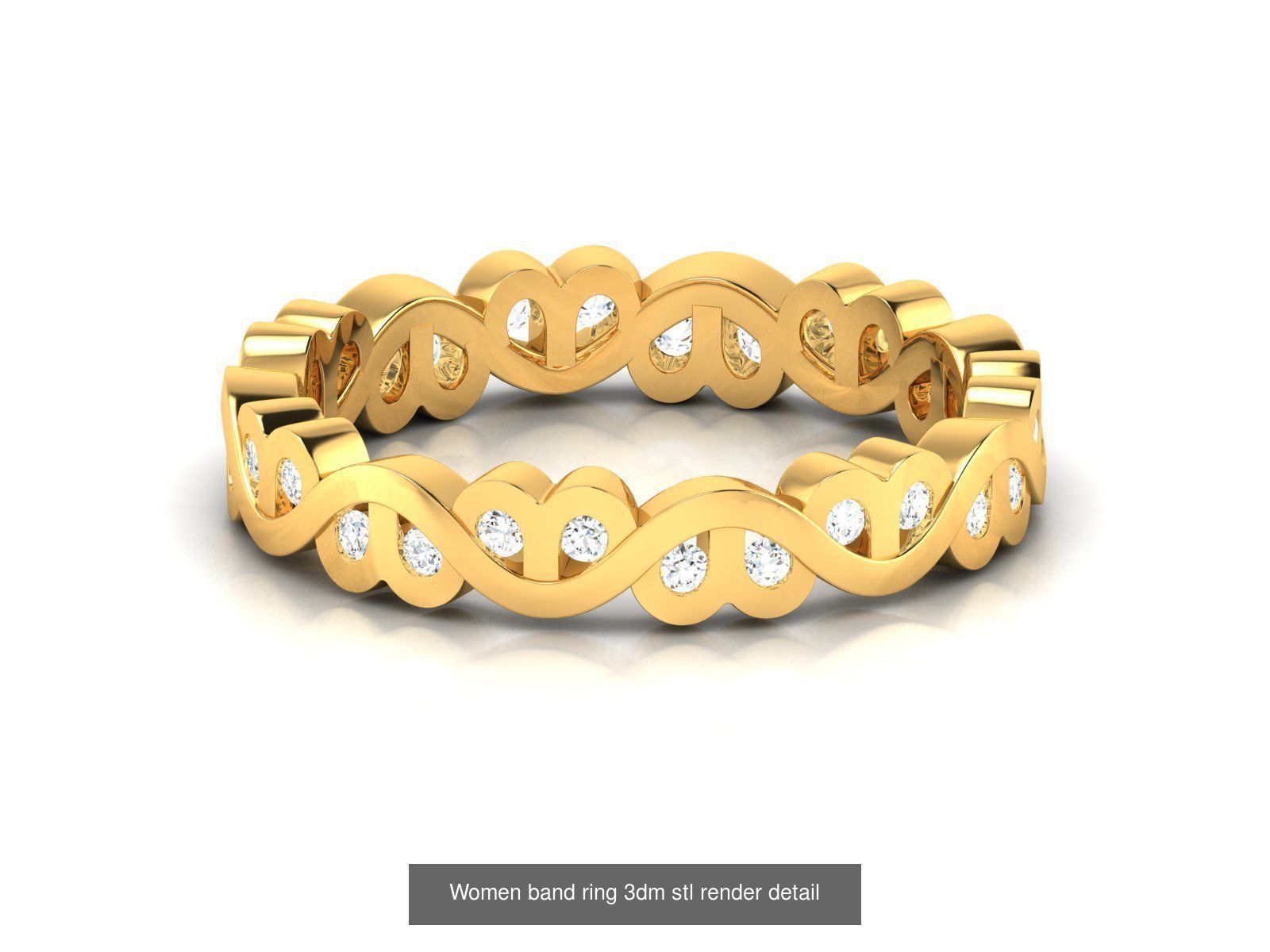 76 Light wt Bands Rings 3dm stl redders details 3D Model Collection_13